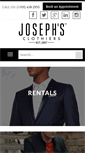 Mobile Screenshot of josephsclothiers.com