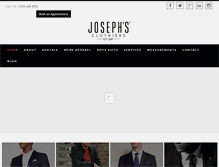 Tablet Screenshot of josephsclothiers.com